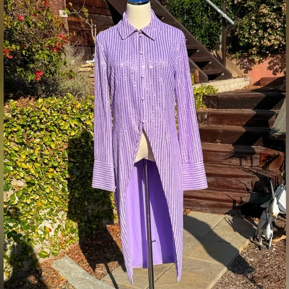 Stine Goya sequin embellished longline high-low tunic - Picture 2 of 10